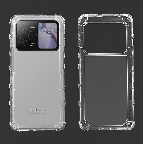 BLU Bold N4 5G 6.78” OEM Phone Case Protective cover + screen Protector CLEAR